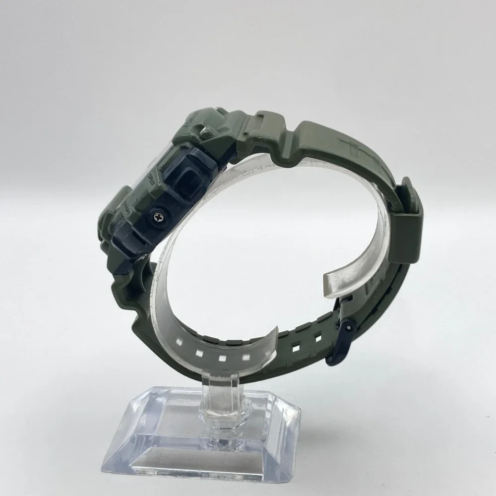 Casio Men's Watch 3463 TRT-110H Green Vibration Alarm 47mm Dual Time Mud Resist